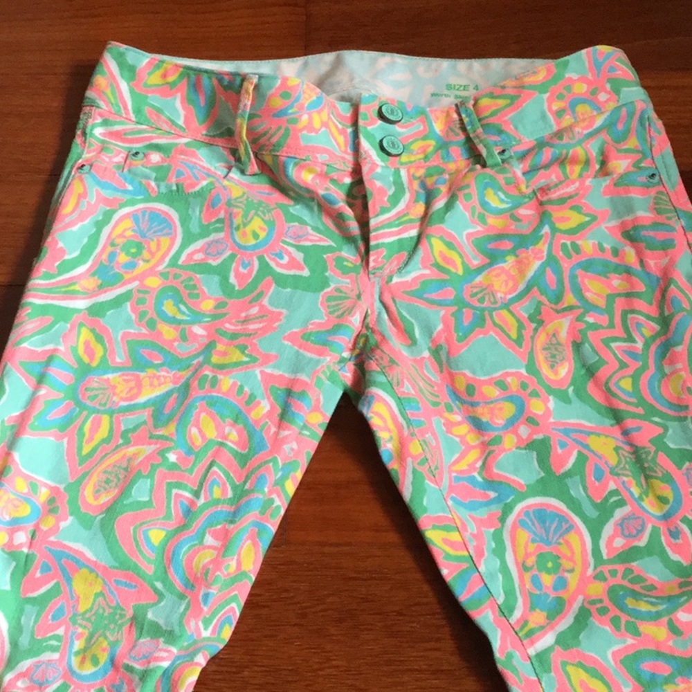 EUC Lily Pulitzer skinny jeans. Size 4.
